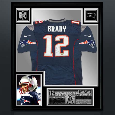 Includes Upgrade to Express Delivery. . Tom brady framed jersey